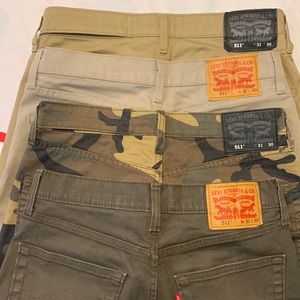 4 Mens pants Levi Strauss 511 size 31x30